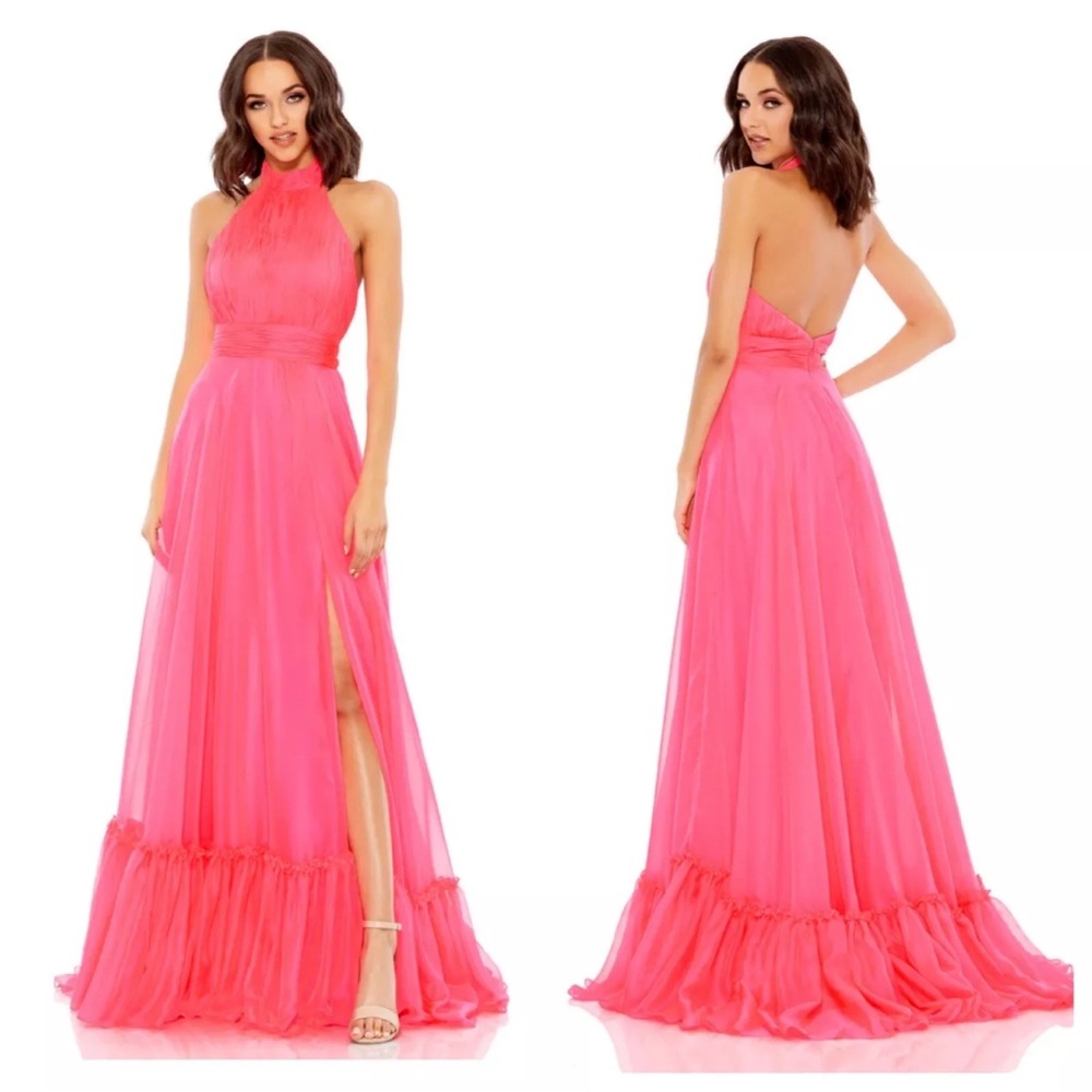Mac Duggal Pink Formal Dress Gown